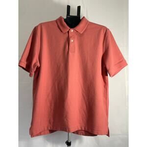 L.L. Bean Men’s CORAL Polo Size L Traditional Fit Preppy Golf